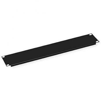 VALUE Placa ciega de 19 2 U, Negro