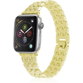 Correa de metal con brillantes Compatible Apple Watch 38/40/41mm