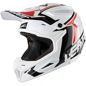 Casco de Motocross Leatt GPX 4.5 V20 - Negro Blanco (Tamaño L)