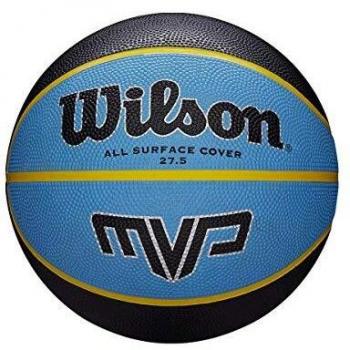Wilson WTB9017XB07 Pelota de Baloncesto MVP Caucho Interior y Exterior, Unisex-Adult, Negro/Azul, 7