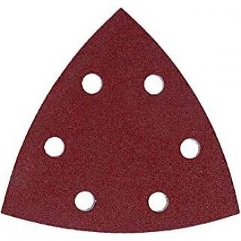 BOSCH 2608621687 Hojas de lija V93 con 6 agujeros, adhesivas, grano 120, 5 unidades, Color:, Size