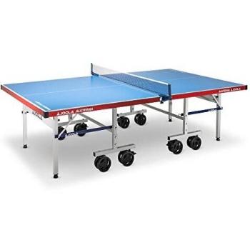 Mesa de Ping Pong Exterior Joola Aluterna - Plegable, Superficie de Aluminio/Plástico 6mm, Incluye Red Resistente al Clima