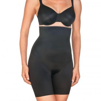 Conturelle by Felina 88222-4 Women's Soft touch Black Firm/Medium Control Slimming Shaping High Waist Long Leg Brief 34