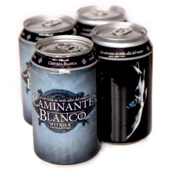 PACK 4 latas Cerveza Artesana Caminante Blanco 33 cl