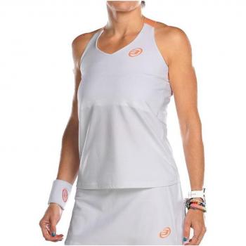 Camiseta de Tirantes Mujer Bullpadel Acoda Blanco
