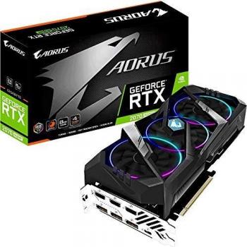 Gigabyte Nvidia RTX2070 Super Aorus 8G Fan GDDR6 DP/HDMI PCI Express tarjeta gráfica