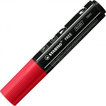 Marcador Acrílico STABILO FREE Acrylic T800C Carmín