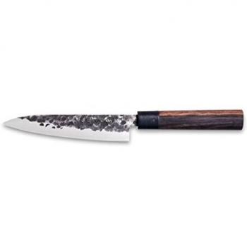 3 Claveles - Cuchillo de Cocina oriental, Mango de madera, Acero Inoxidable, línea Osaka -