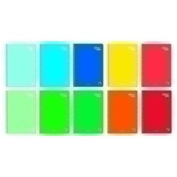 Pacsa Xtra Plus Institut Cuaderno Folio 80 Hojas Liso 90g/m² Colores Surtidos