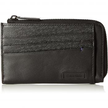 Calvin Klein - Adam Cardholder With Zip, Fundas de carnés Hombre, Schwarz