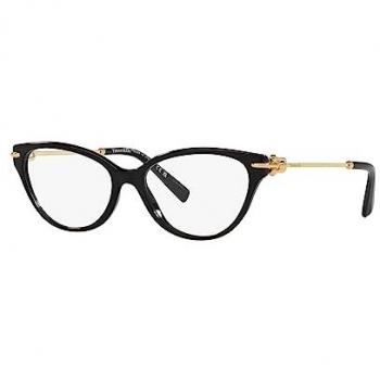 Tiffany & Co. TF 2231 Unisex Black Cat Eye Eyewear Frames Size 52 MM