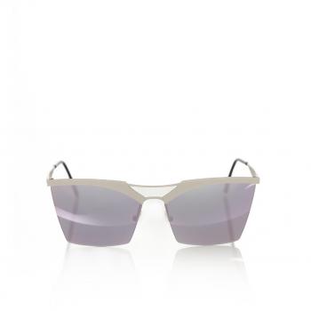 Frankie Morello Silver Metallic Fibre Sunglasses