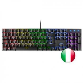 Mars Gaming Teclado Mecánico RGB MK422 (Switch Azul, Italiano, Negro)