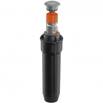 Aspersor Turbina Gardena T100 - Sistema de riego para jardines pequeños de 50 a 100 m², con alcance ajustable (4-6 m) y ajuste de sector sin escalones