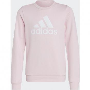 Sudadera adidas Essentials Big Logo Cotton para niña en color rosa