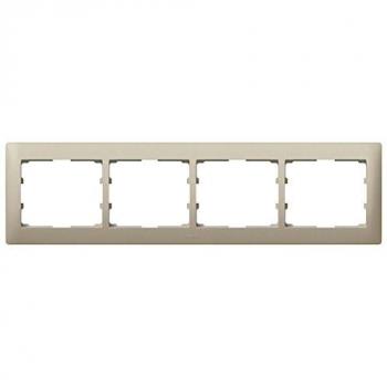 Legrand galea life - Marco 4 elementos horizontal armonia galea titanio