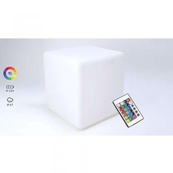 Cubo LED Multicolor Recargable de 43cm
