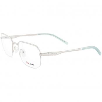 Polar MALCOLM 12 Gafas Recetadas para Hombre Plateadas con armazones plateados y lentes recetados de 53