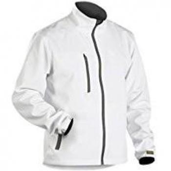 Blaklader Waterproof Stretch Softshell Jacket - White/Grey, Size M