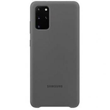 Samsung - Funda de silicona para Galaxy S20+, gris