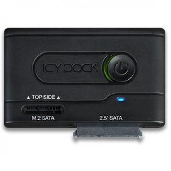 Adaptador Icy Dock EZ-Adapter MB031U-1SMB - Interfaz M.2 y SATA a USB 3.2 Gen 1 - Compatible con SSD de 2.5 y M.2 - Transferencia de