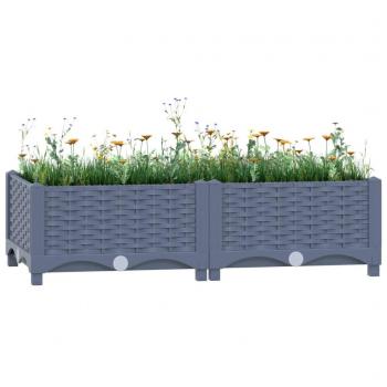 vidaXL Raised Bed 80x40x23 cm Polypropylene