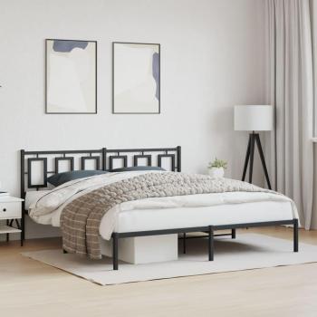 Cabecero de cama metálico negro 183x213 cm