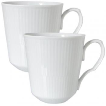 White Fluted 12.25 oz. Mug