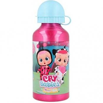 Botella de aluminio para niños - cantimplora infantil - botella de agua reutilizable de 400 ml de Cry