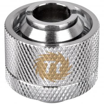 Adaptador de Compresión Thermaltake Pacific 1/2 ID x 3/4 OD - Cromo para Sistema de Refrigeración por Líquido