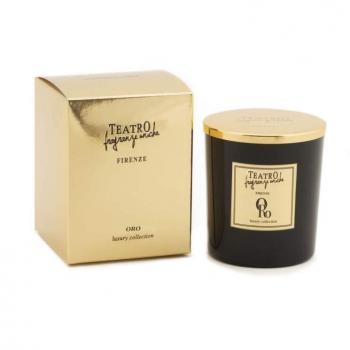Teatro fragranze uniche gold luxury scented candle 180 gr