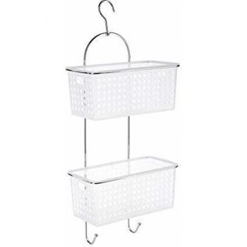 Soporte de ducha con dos cestas y gancho