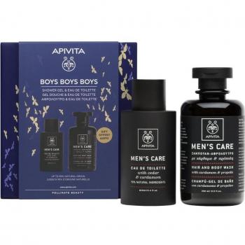 APIVITA Men's Care Gift Pack: Eau de Toilette 100ml + Hair and Body Wash Gel 250ml
