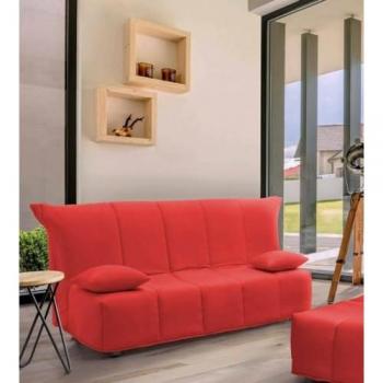 Sofá Cama Alisee 2 Plazas Acolchado Made in Italy con Apertura Trolley y Almohadas Incluidas