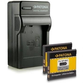Bundle - 4en1 Cargador + 2x Batería NP-BN1 para Sony CyberShot DSC-W310, DSC-W320, DSC-W330, DSC-W350, DSC-W360, DSC-W380, DSC-W390, DSC-W510, DSC-W520, DSC-W530, DSC-T99, DSC-T110, DSC-TF1, DSC-TX5, DSC-TX7, DSC-TX9, DSC-TX10, DSC-TX20, DSC-TX30, DSC-TX