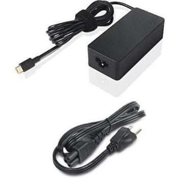 Cargador de corriente Lenovo 65W Estándar con adaptador e inversor de corriente Interior en color Negro