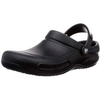 Crocs Bistro Unisex Slip Resistant Work Clog - Black - Size UK 6