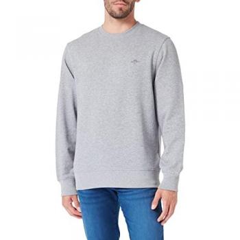 Sudadera GANT Hombre Regular Fit Shield Cuello Redondo Gris Melange 2XL