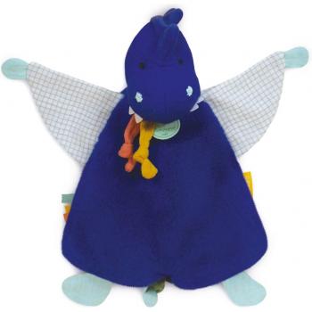 DOUDOU CALINOSAURES SASHOU Mantita Suave para Bebés (Azul)