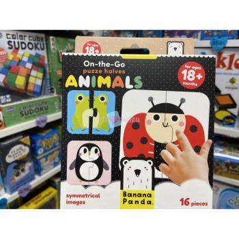 Puzzle Halves Animales ON THE GO +18 meses