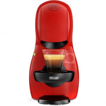 De'Longhi Piccolo XS EDG210.R Cafetera de Cápsulas Manual, 15 Bares de Presión, Capacidad de 0.8 Litros, Color Rojo Compatible con Cápsulas Nesca