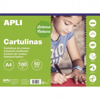 APLI 14247 - Cartulina morada A4 170 g 50 hojas