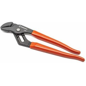 Crescent RT210CVN 10-Inch Tongue and Groove Pliers with Straight Jaw, Black Oxide