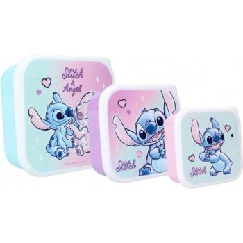 Sandwichera 3 en 1 Lilo & Stitch Let's Eat! - Caja de almuerzo y snacks, 6x12x12 Cms