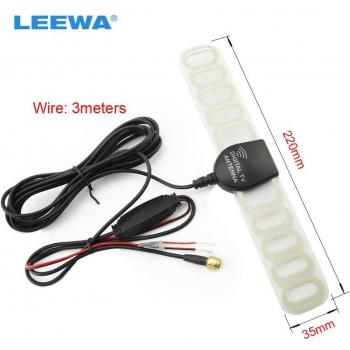 Antena de TV Activa LEEWA con Conector SMA y Amplificador Incorporado para TV Digital #CA959