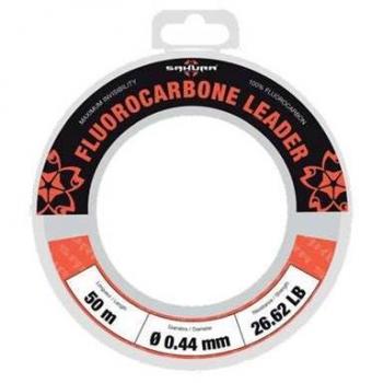 Línea de pesca Sakura Fluorocarbono Leader 50 M Blanco - 0.609mm - 44 LB Test - 20 Kg