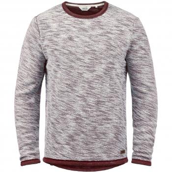 Sudadera Clásica SOLID SDFlocks para Hombre, Cuello Redondo, 100% Algodón, Talla 2XL, Color Rojo Vino