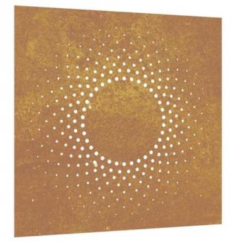 vidaXL Garden Wall Decoration 55x55 cm Corten Steel Sun Design