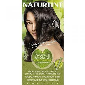 Naturtint Permanent Hair Colour, 3N Dark Chestnut Brown, Plant Enriched, Ammonia Free, Long Lasting Grey Coverage and Radiant Colour, Nourishment and Protection