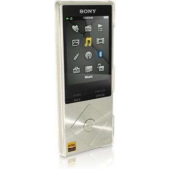 iGadgitz U3520 Claro Funda Carcasa Plástico Duro Compatible con Sony Walkman NWZ-A15 NWZ-A17 NW-A25 NW-A27 Case Cover + Protector Pantalla